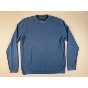 Marc O'Polo Cotton Cashmere Sweater Mens L Blue Crewneck Organic Cotton